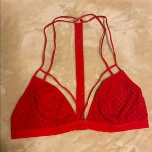 Intimately Free People Red Bralette